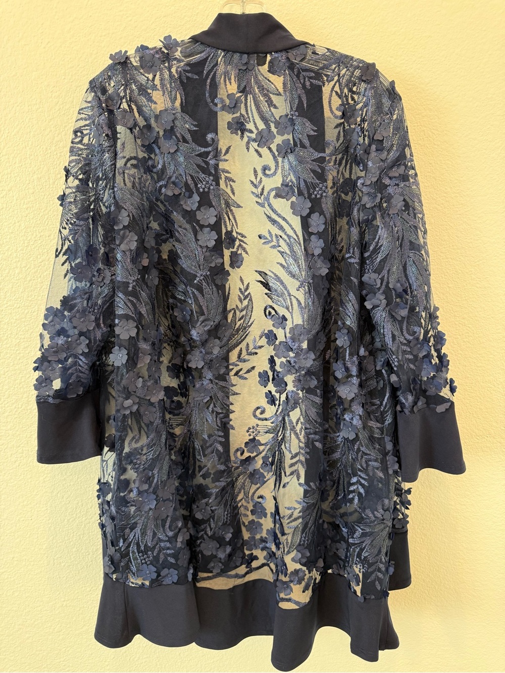 R &M Richards lace jacket elegant dressy navy blue size 16 preloved - Picture 2 of 10